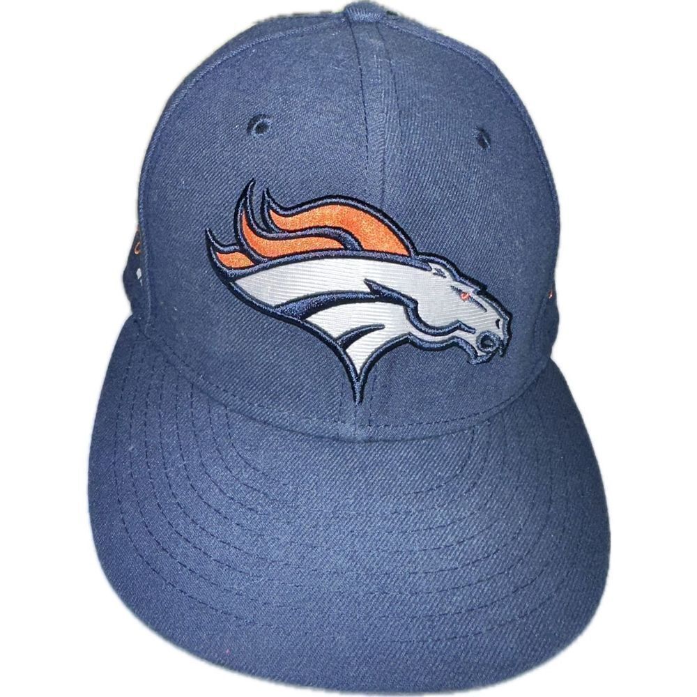Denver Broncos 59Fifty New Era Fitted Hat‎ Size 7 Peyton Manning Stitched Auto